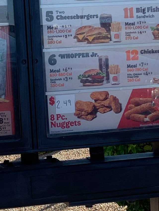 Burger King Dollar Menu With Prices