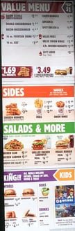 Burger King Value Menu With Prices